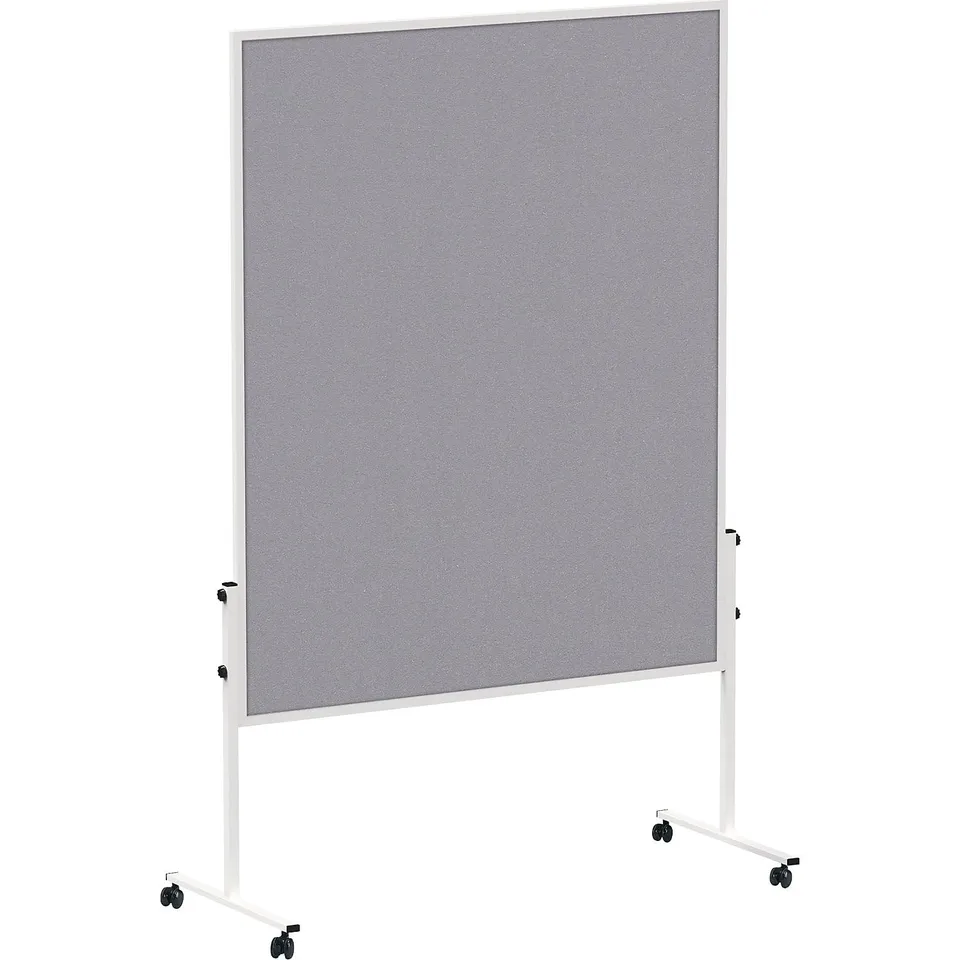 maul-maulsolid-moderationstafel-grau-mobil-beidseitig-150x120-cm-mit-alurahmen image 1