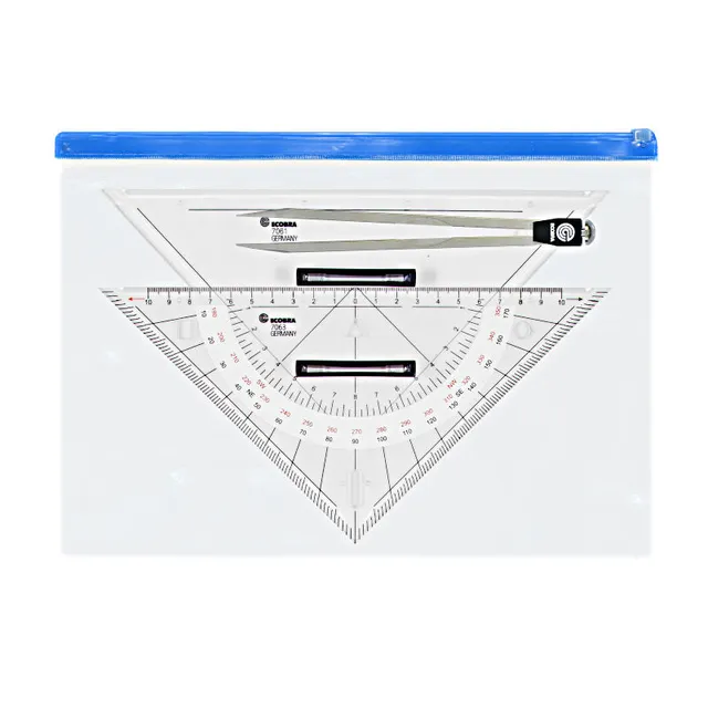 ecobra-ausbildungs-set-marinezirkel-70570-mit-kurs-und-anlegedreieck image 1
