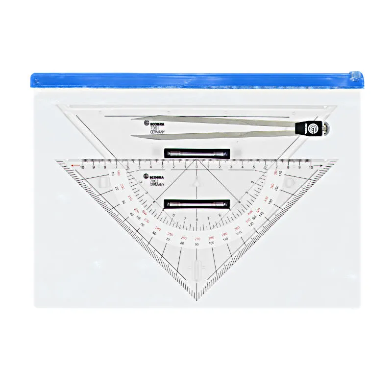 ecobra-ausbildungs-set-marinezirkel-70570-mit-kurs-und-anlegedreieck image 1