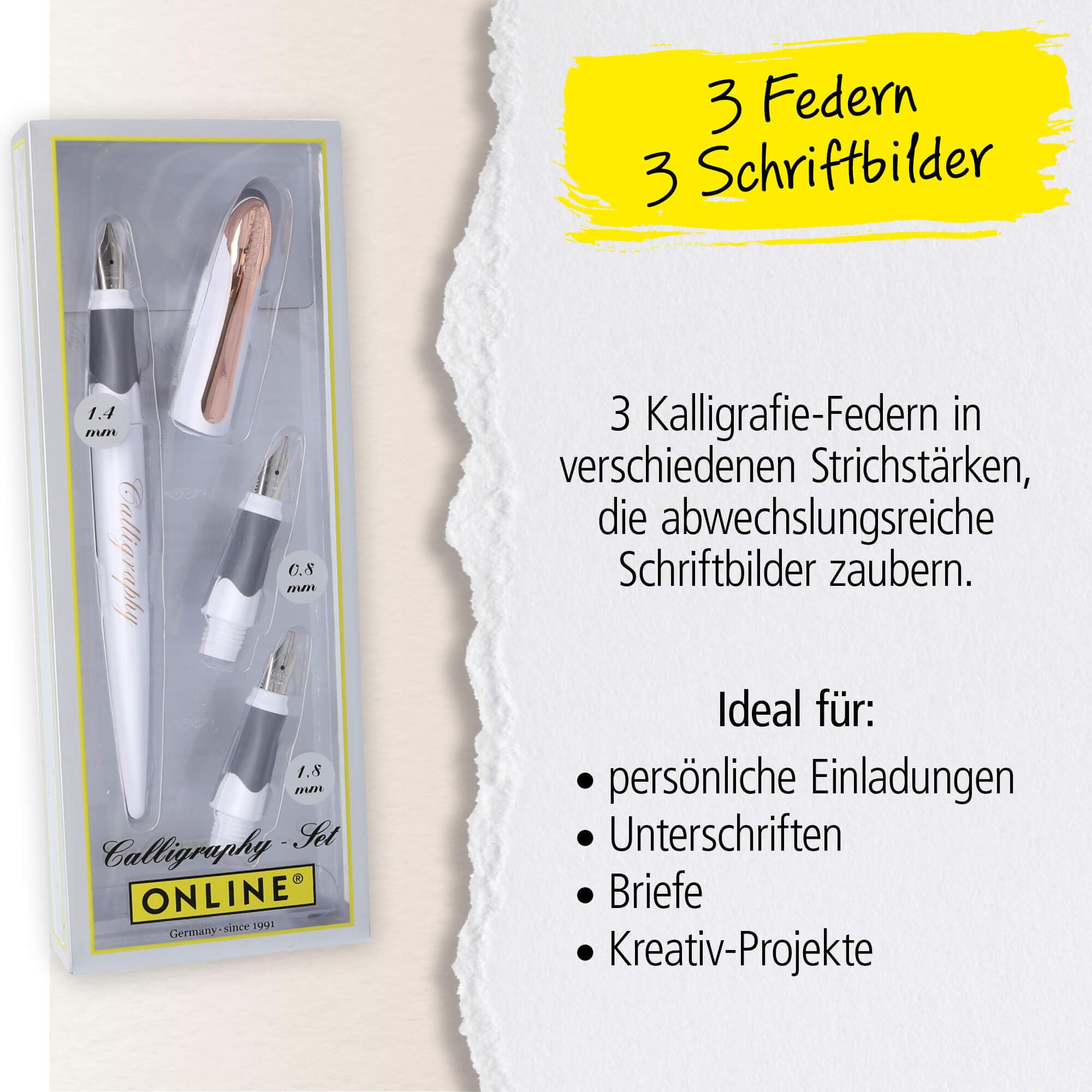 online-air-kalligrafie-set-white-rose-sch-nschreibf-ller-mit-3-federn image 5