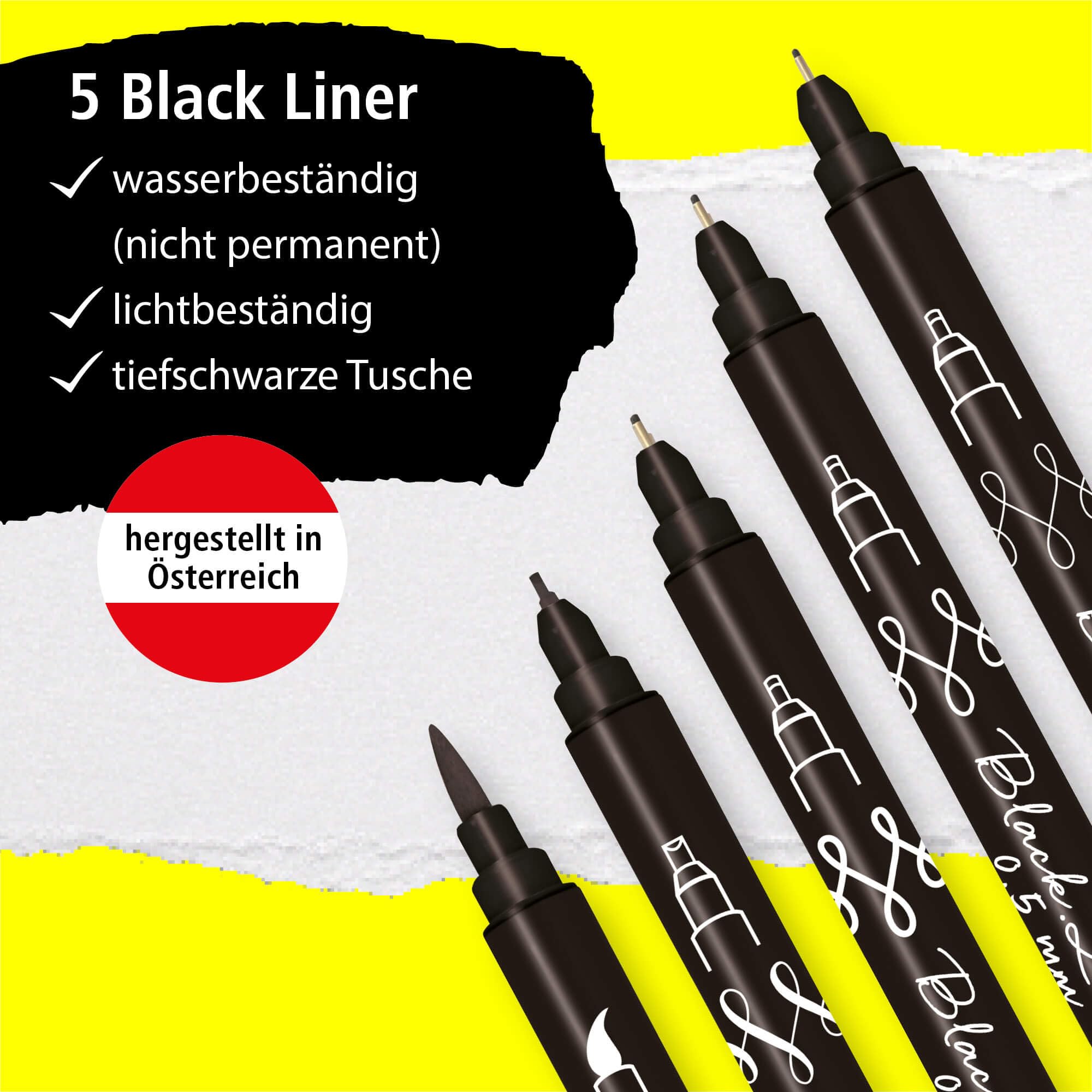 online-calli-brush-handlettering-set-5tlg-schwarz image 2
