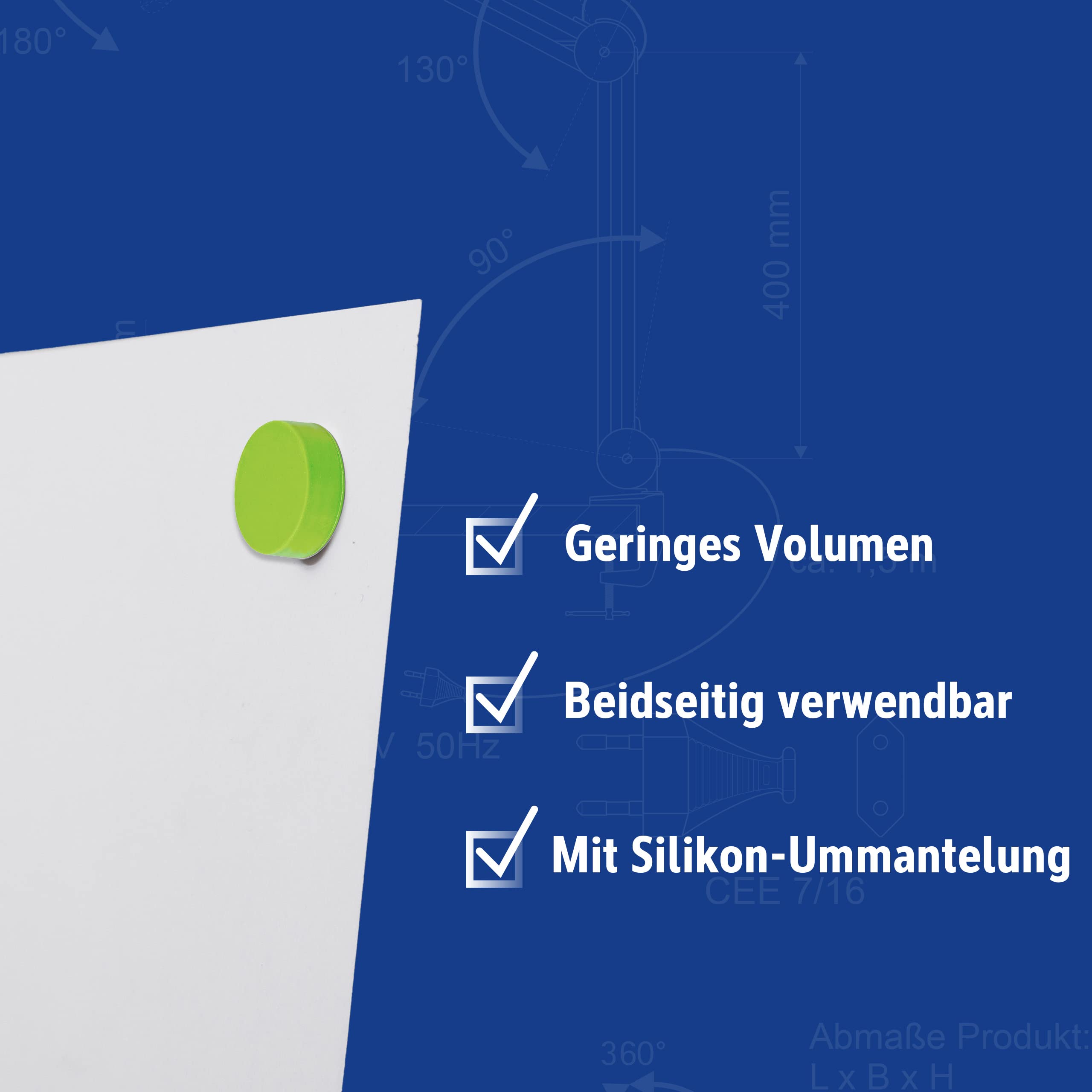 maul-silikonmagnete-rund-4er-set-grau-orange-hellgr-n-hellblau image 4