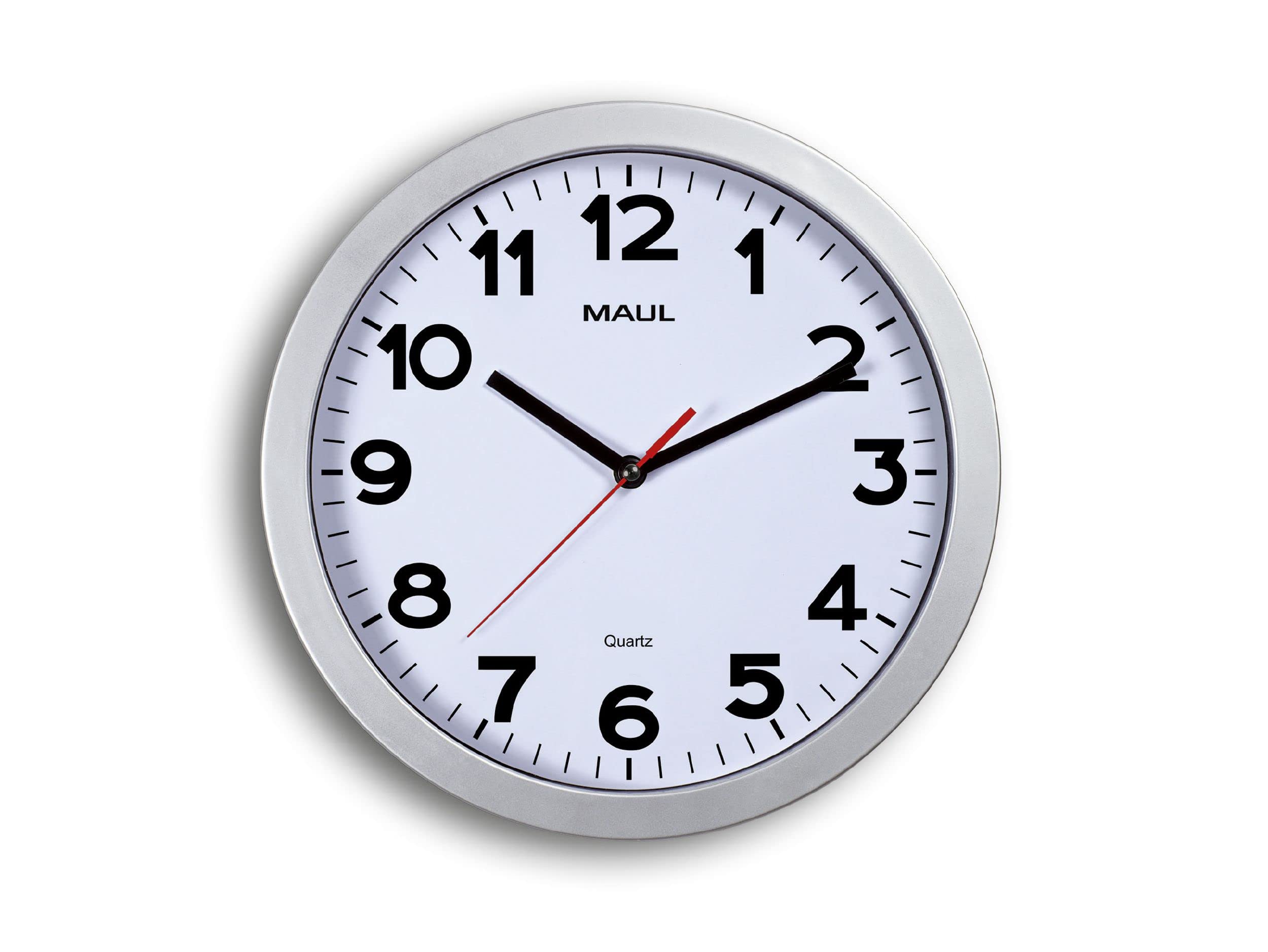 maul-maulstep-funk-wanduhr-20-cm-silber-wei image 4