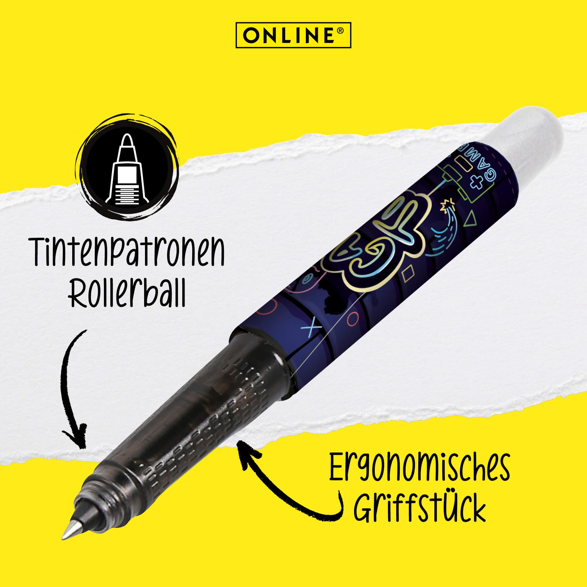 online-college-game-time-tintenroller-0-5-mm-inkl-patrone image 2