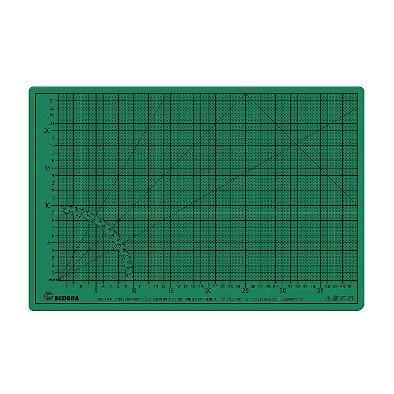 ecobra-twin-cutting-mat-schneidematte-2-5-mm-gr-n-schwarz image 3