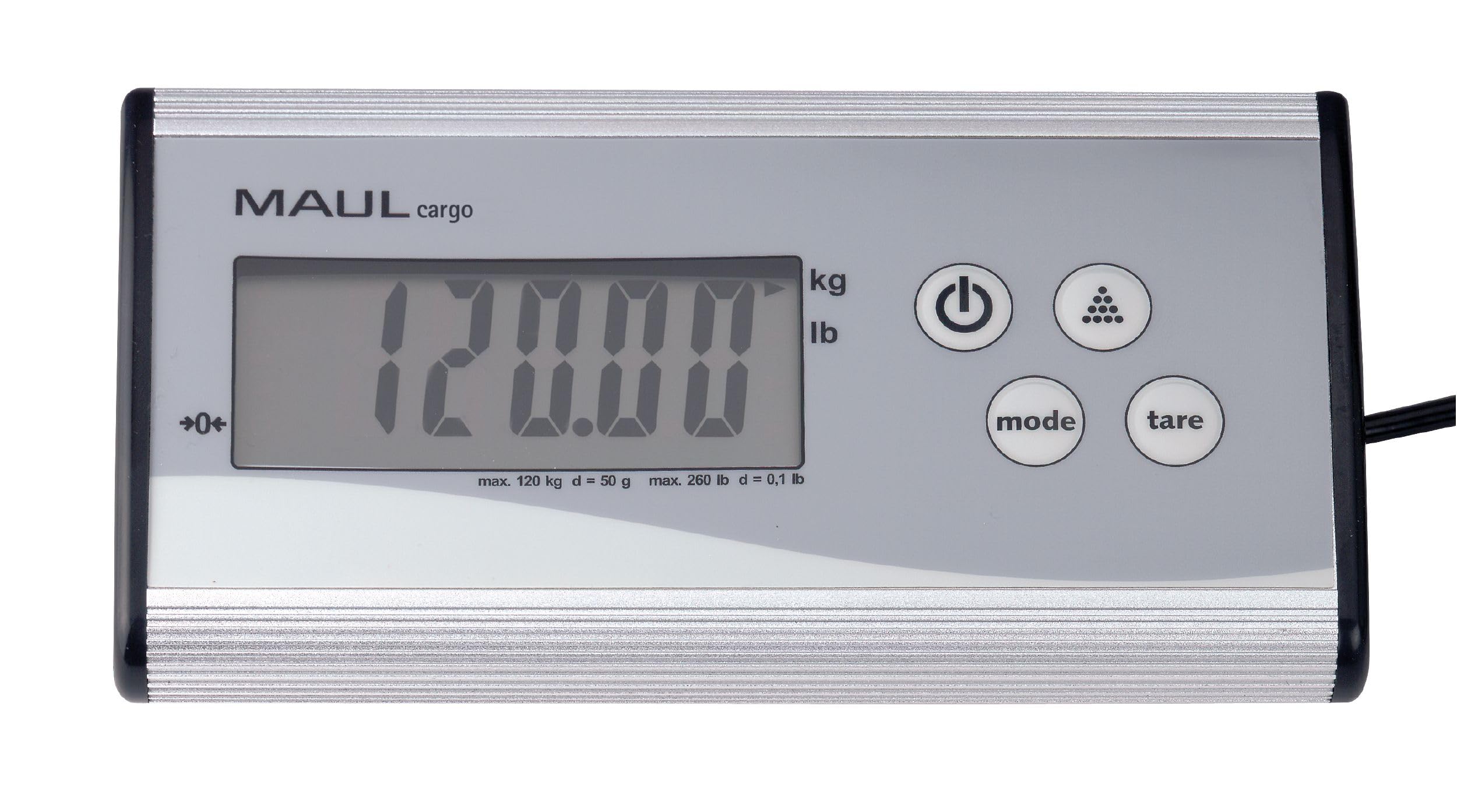 maulcargo-paketwaage-digital-120-kg-silber-kabellos-lcd-edelstahl image 2