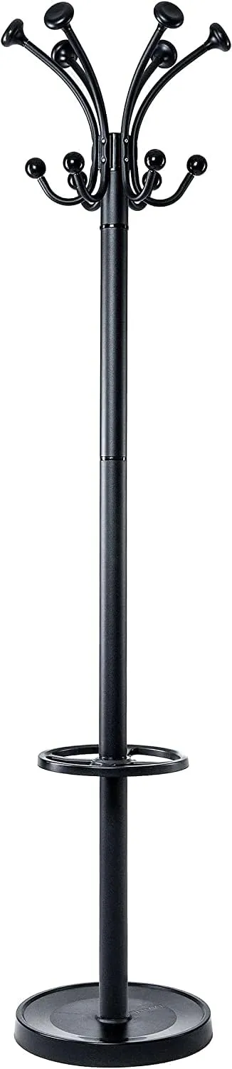 maul-garderobenst-nder-maulnubis-schwarz-20-haken-drehbar-mit-schirmhalter image 1