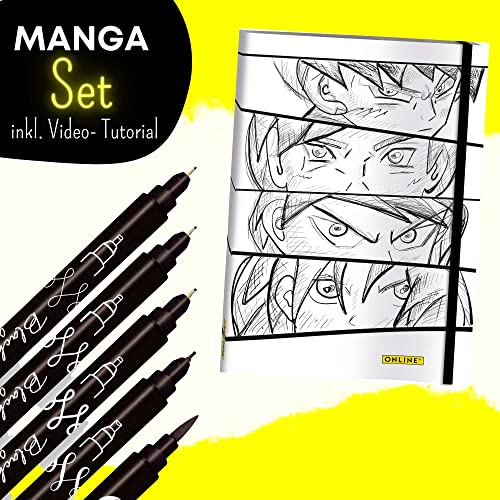 online-manga-malset-mit-5-calli-brush-stiften-und-bullet-journal-a5 image 8