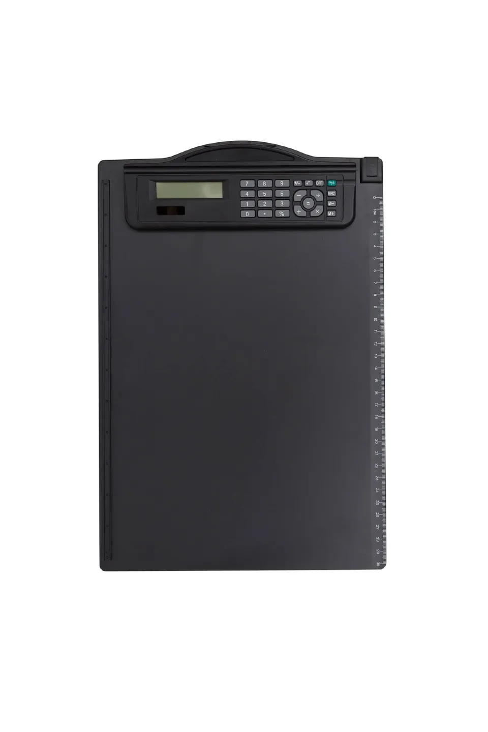 maul-klemmbrett-a4-schwarz-mit-rechner-und-lineal image 1