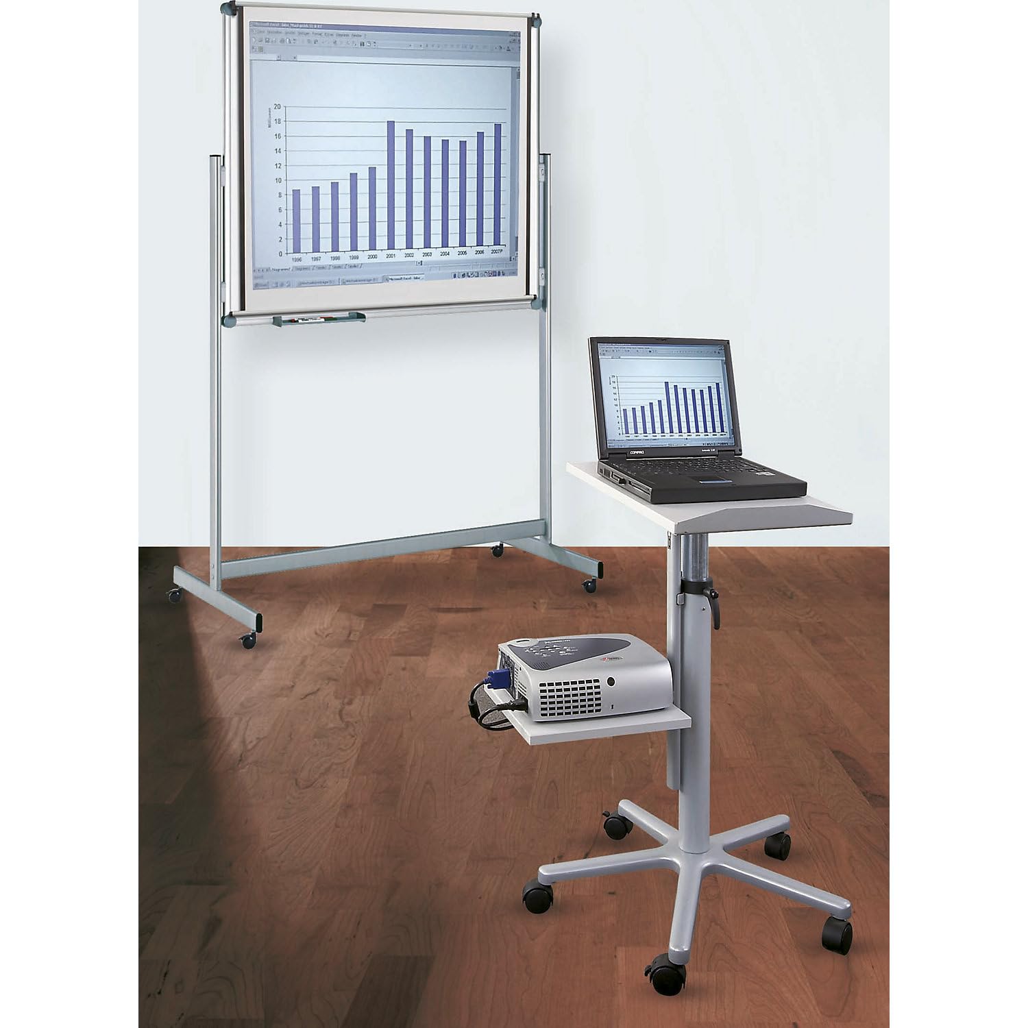 maul-maulpro-beamertisch-h-henverstellbar-grau image 2