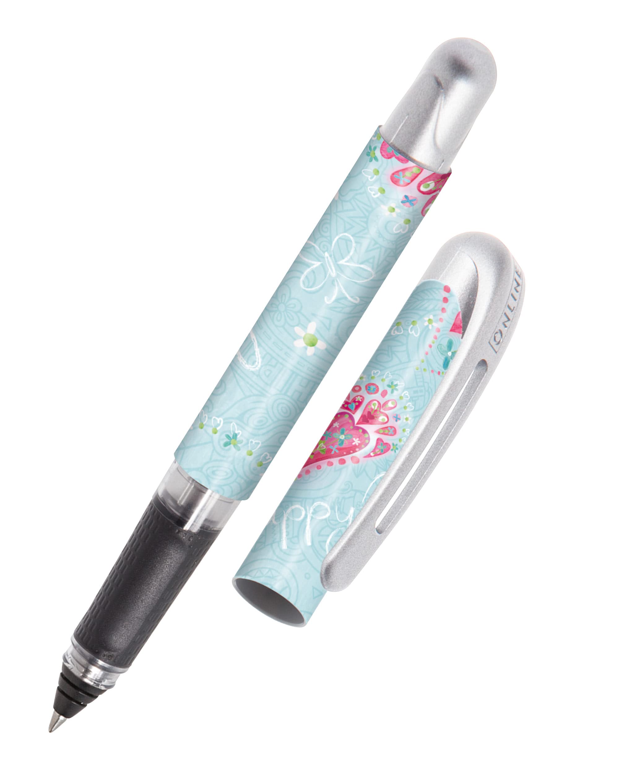 online-college-rollerball-metallic-black-ergonomischer-tintenroller image 7