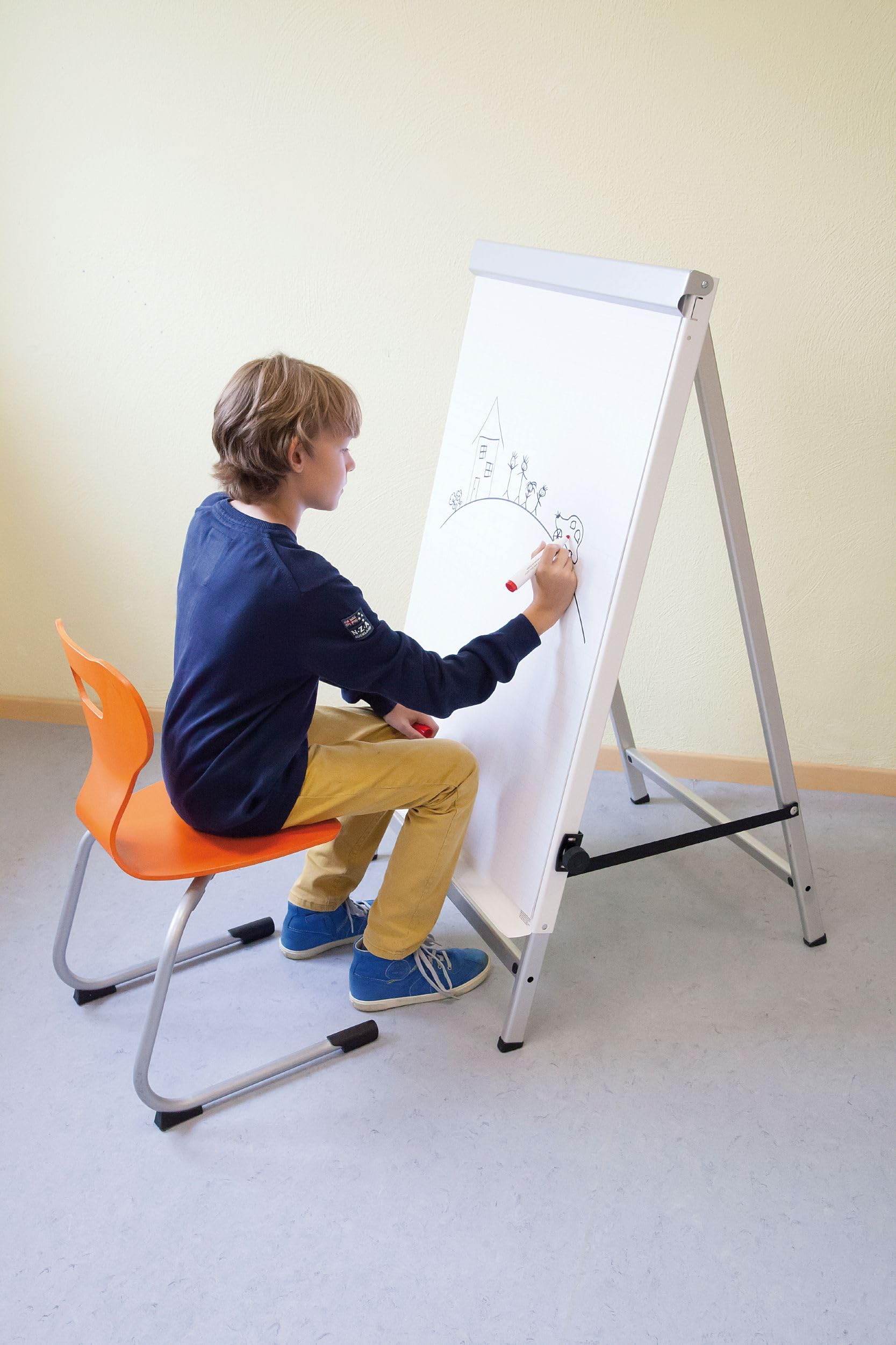 maul-flipchart-mobil-silber-70x100-cm-magnethaftend-h-henverstellbar image 7