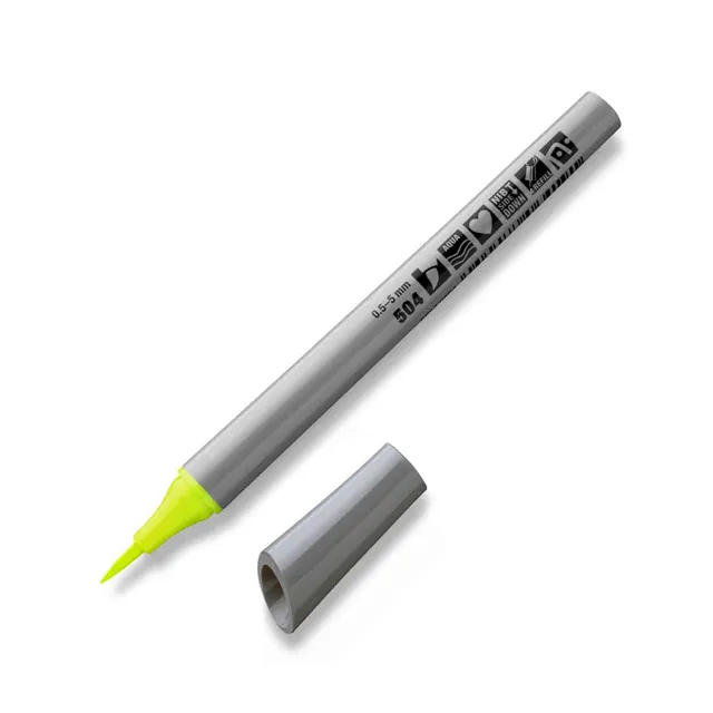 neuland-fineone-art-brushmarker-0-5-5-mm-neongelb image 1