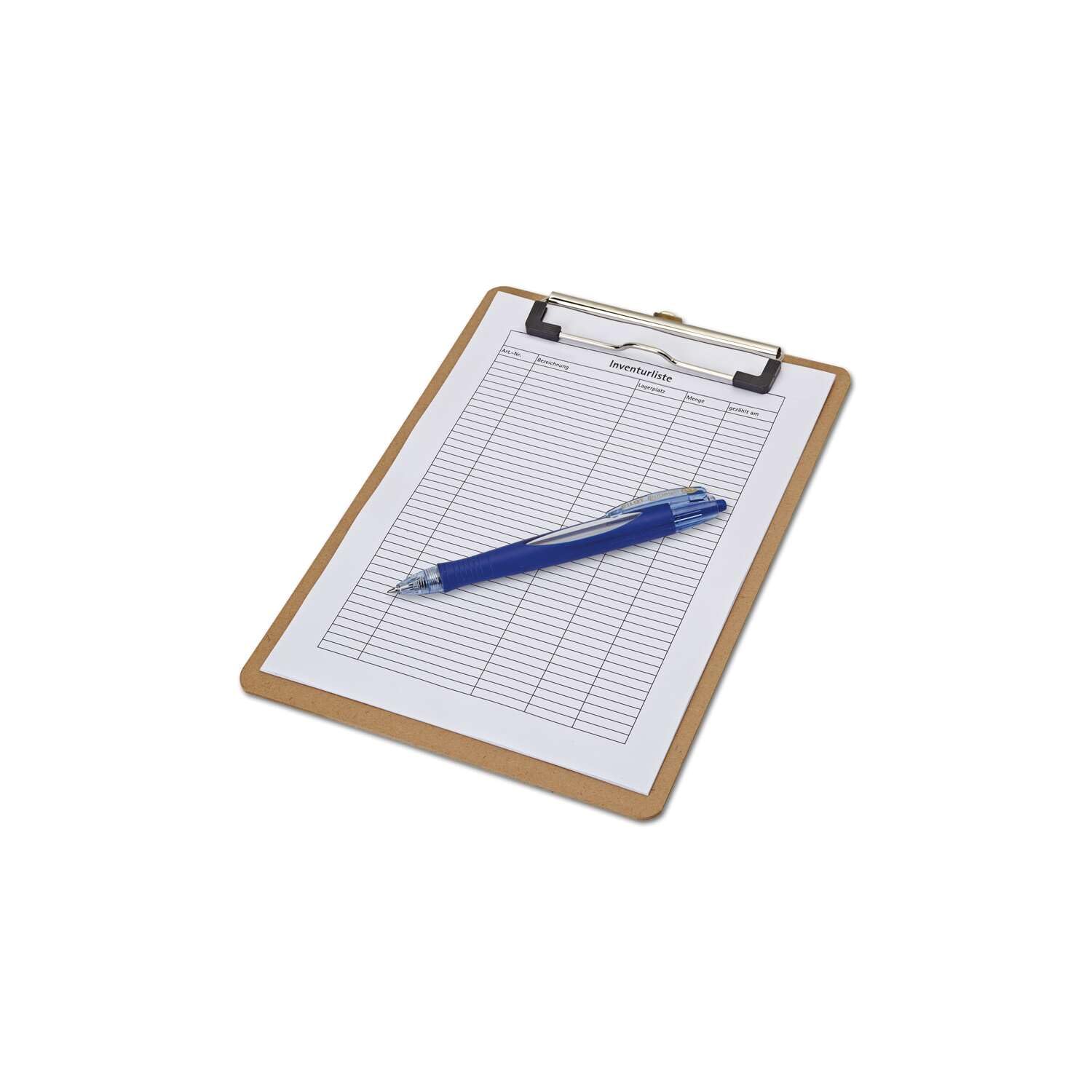 maul-maulbasic-klemmbrett-a5-braun-hartfaser-holz-hochformat-mit-b-gelklemme image 4