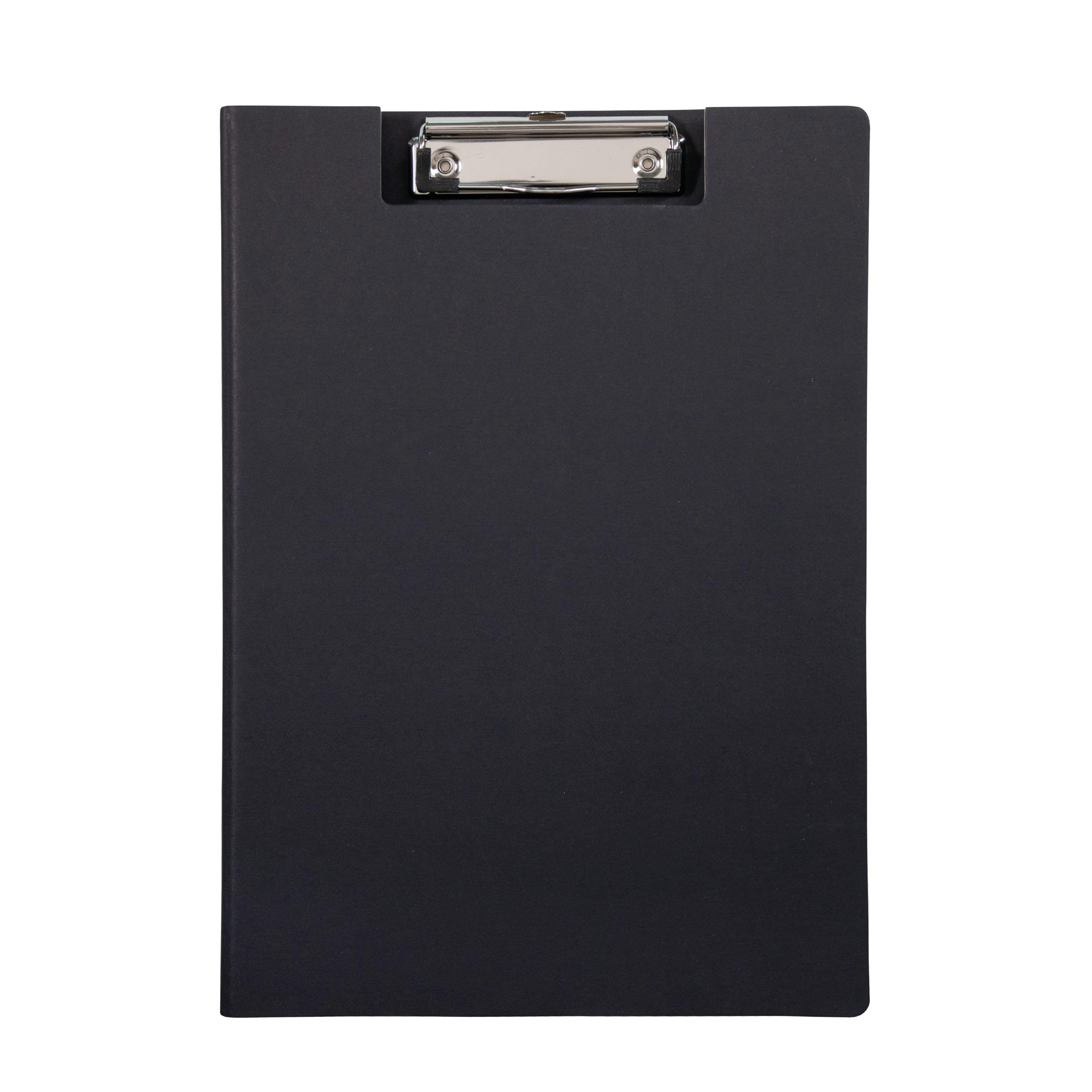 maul-schreibmappe-a4-maulbalance-schwarz-klemmmechanik-hochformat image 3