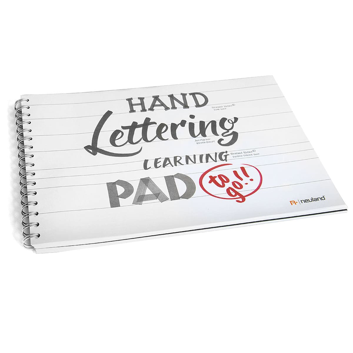 neuland-schreib-bungsblock-handlettering-learning-pad-to-go-a4-quer image 1