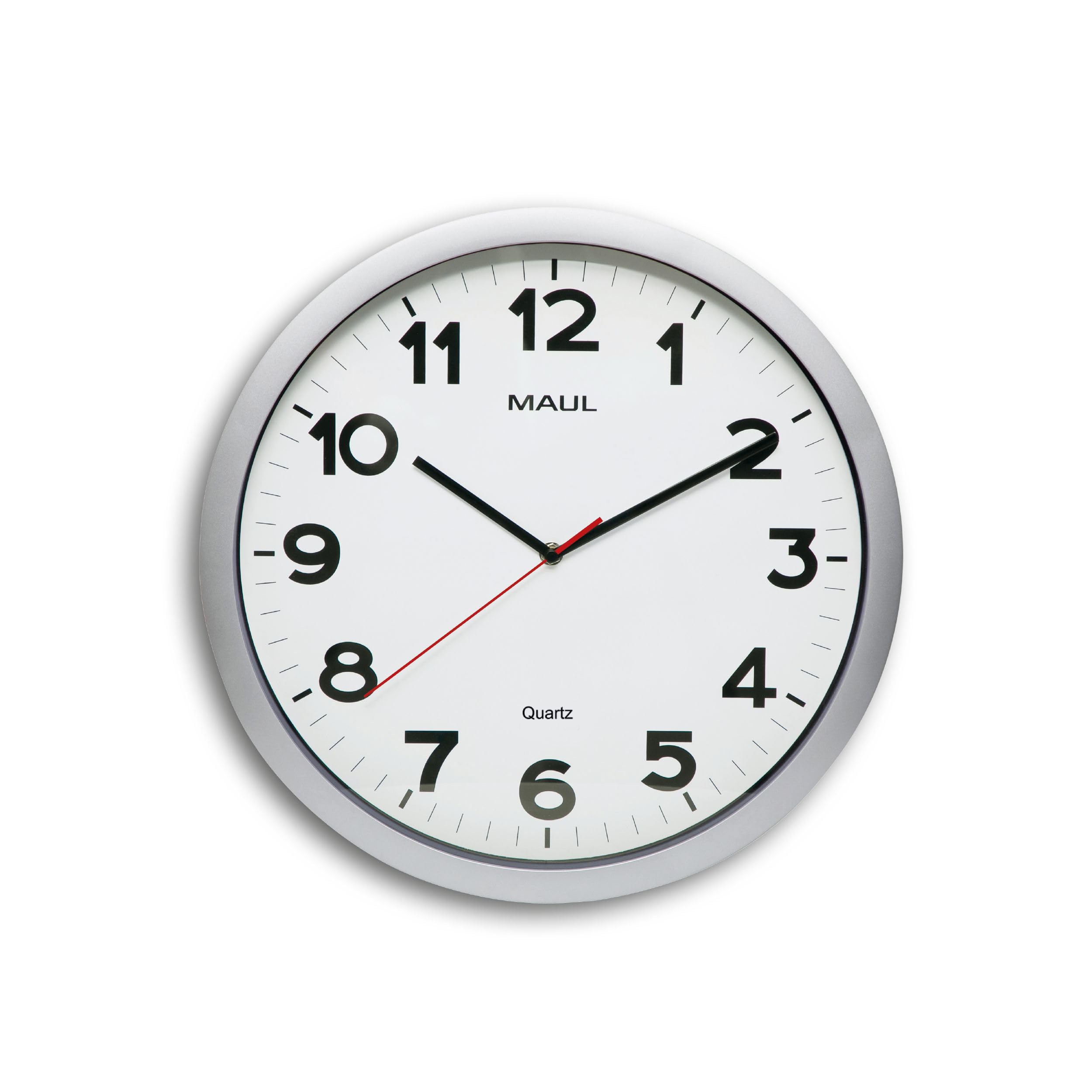 maul-maulstep-funk-wanduhr-20-cm-silber-wei image 7