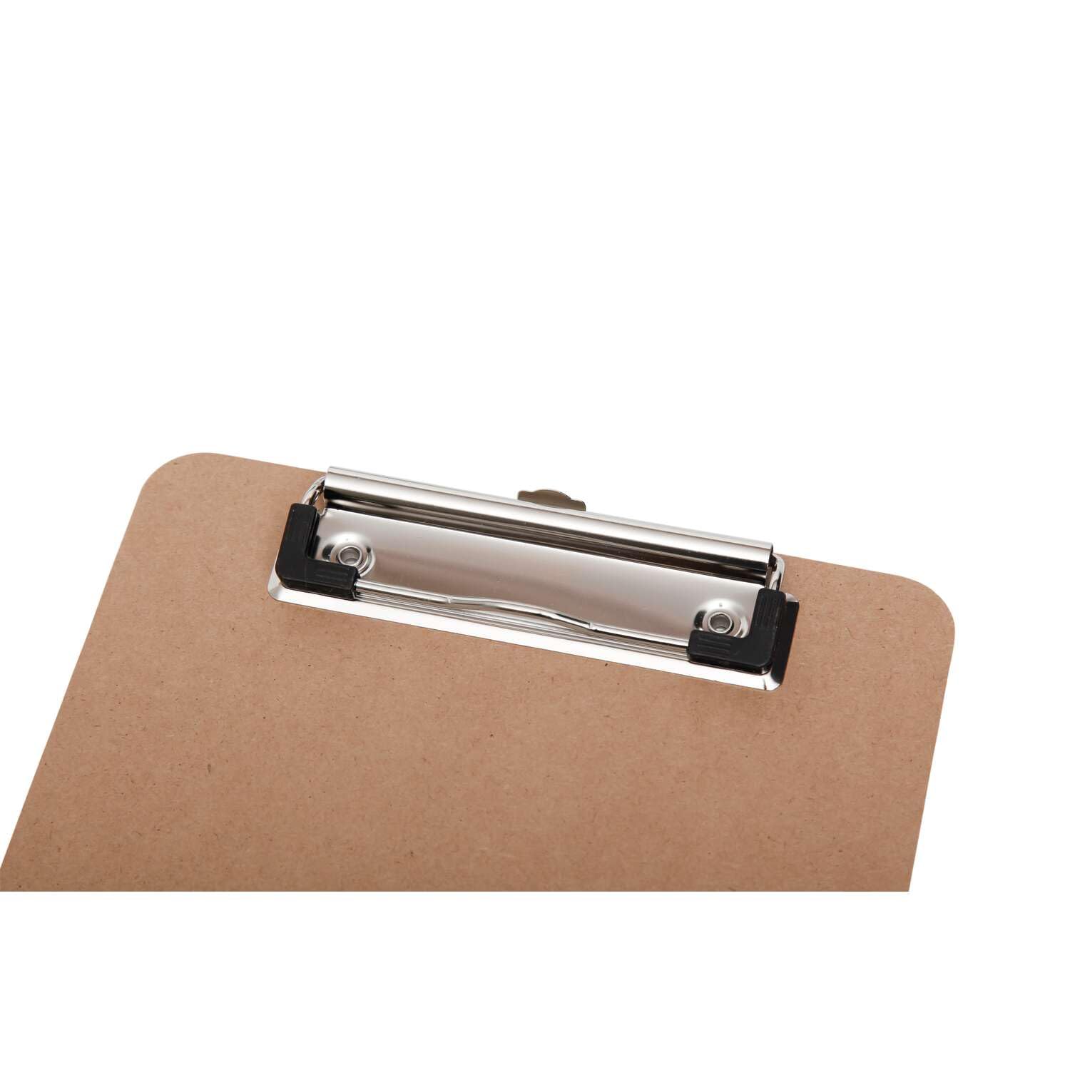 maul-maulbasic-klemmbrett-a5-braun-hartfaser-holz-hochformat-mit-b-gelklemme image 7