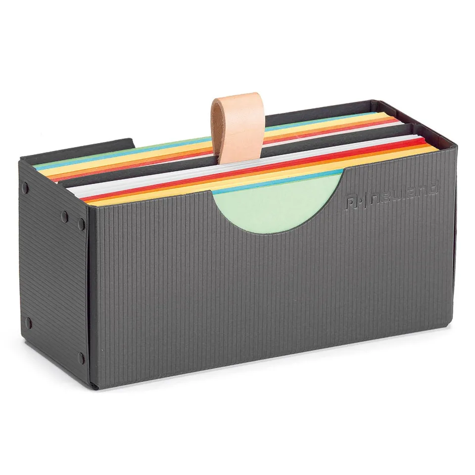 neuland-novario-kartenbox-f-r-2x250-moderationskarten-mit-ledergriff image 1