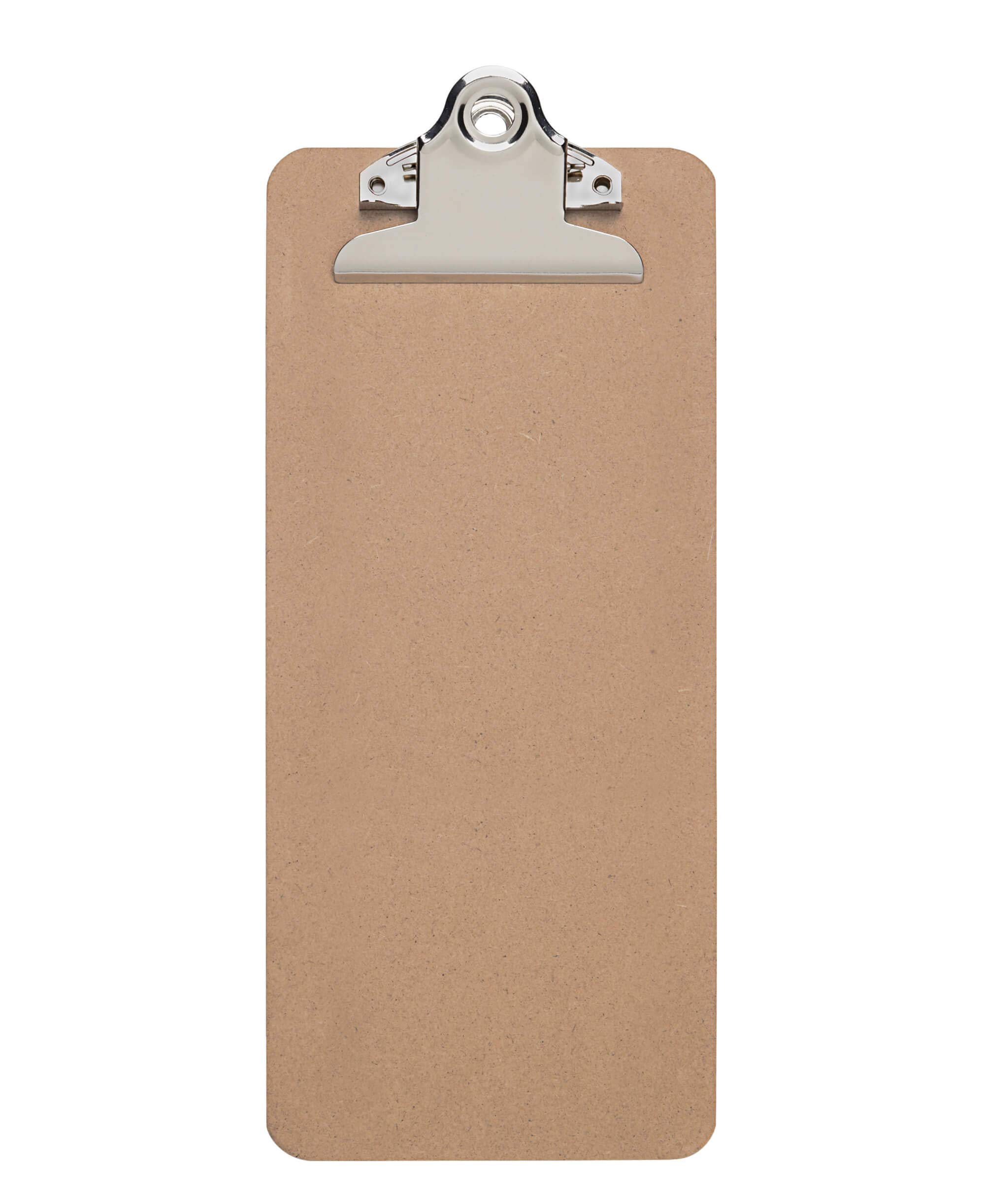 maulbill-klemmbrett-braun-hartfaser-holz-mit-stahlclip image 1