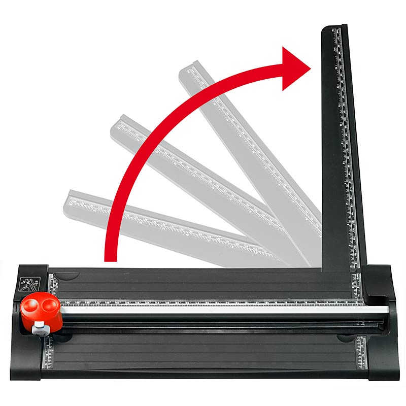 ecobra-sicherheits-rollenschneidemaschine-din-a4-3-in-1-mit-ausklappbarem-lineal image 2