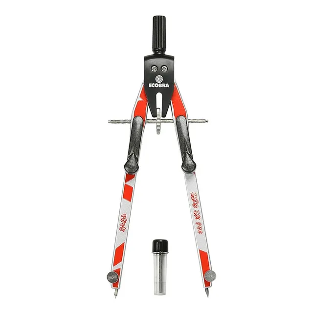 ecobra-schnellverstell-zirkel-serie-crazy-rot-zink-druckguss-175-mm image 1