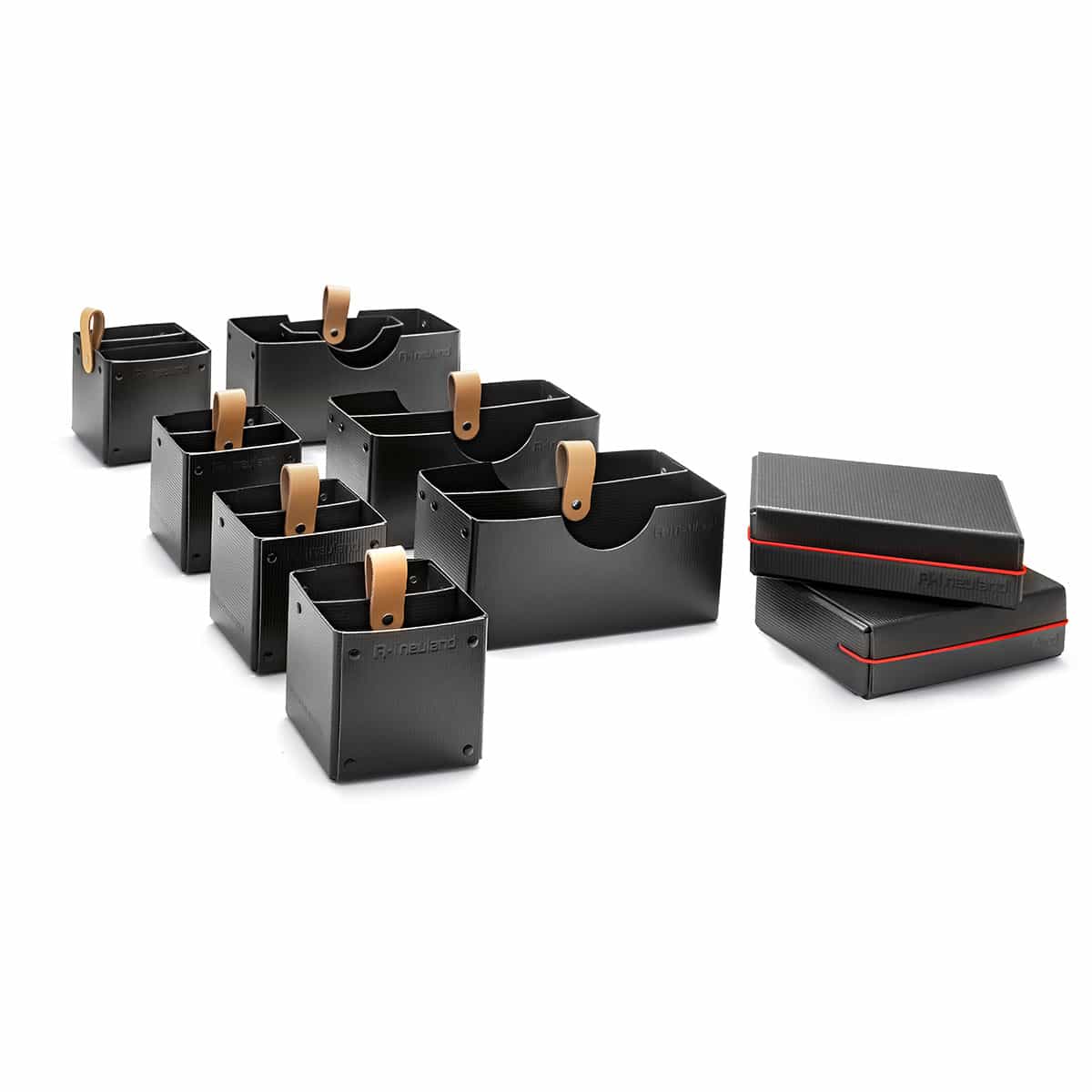 neuland-novario-boxen-sets-aufbewahrungsboxen-schwarz image 1
