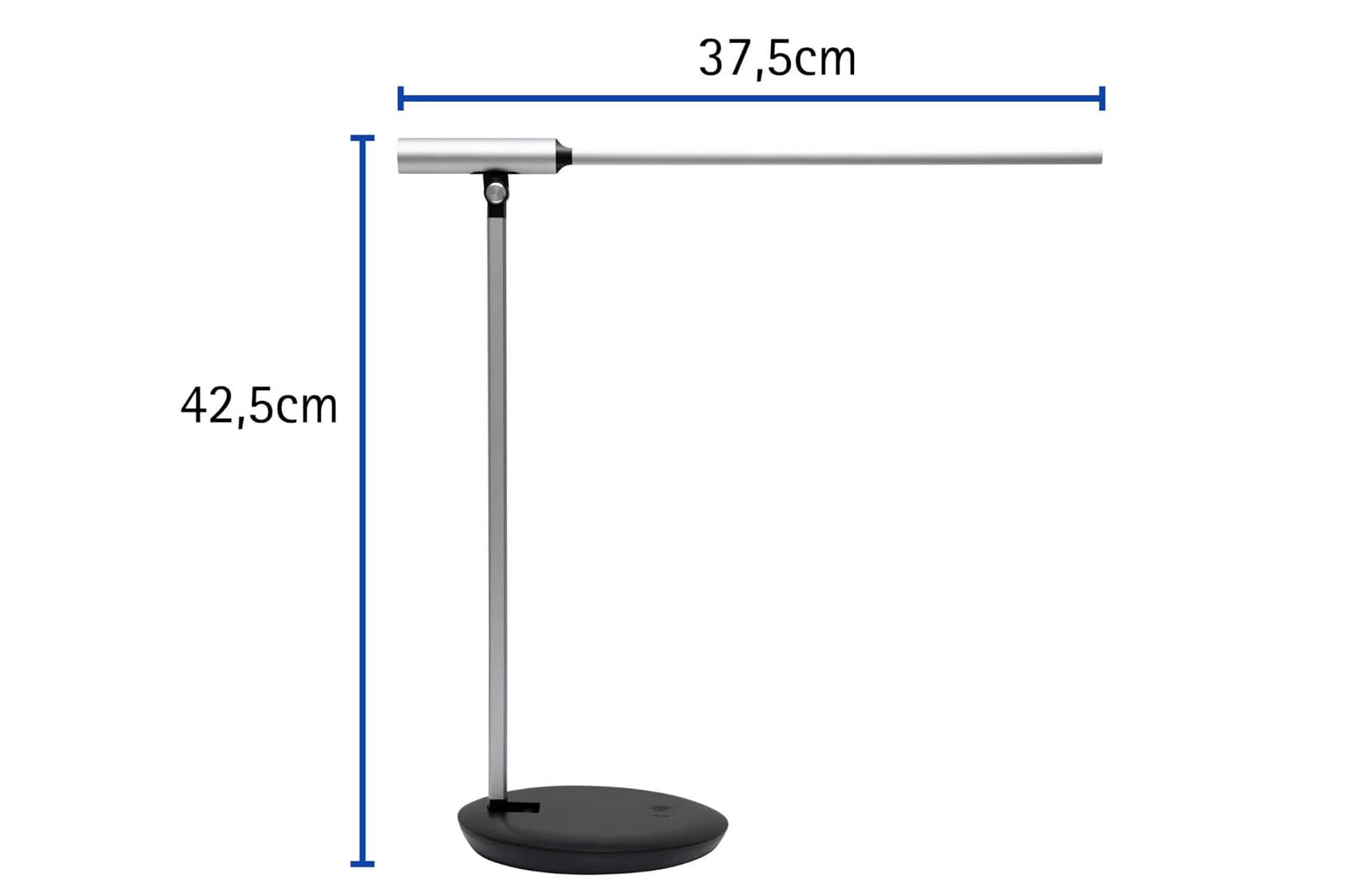 maul-maulrubia-led-tischlampe-silber-dimmbar-mit-usb-warmwei-bis-tageslichtwei image 2
