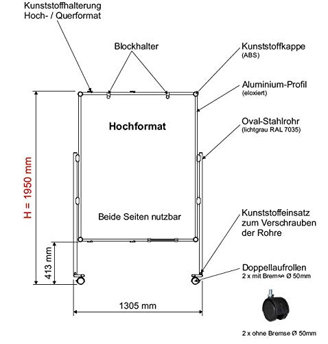 maul-maulpro-moderationstafel-150-x-120-cm-grau-mobil-mit-rollen image 7