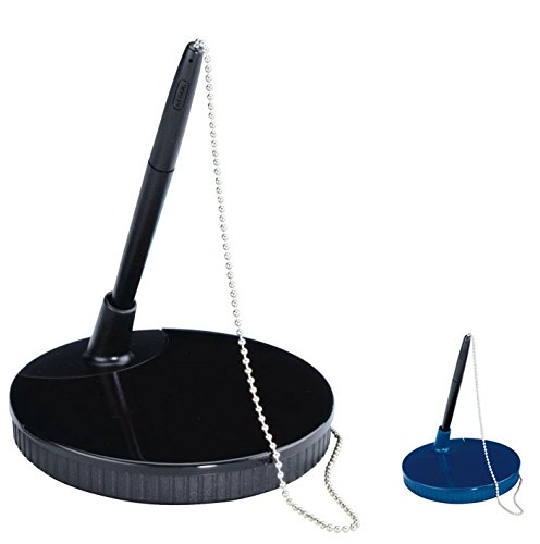 maul-kugelschreiberst-nder-exklusiv-schwarz-mit-kette-f-r-b-ro-empfang image 5