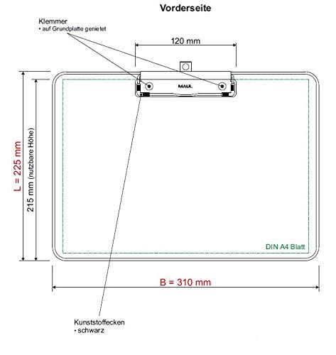 maul-klemmbrett-a4-schwarz-querformat-mit-b-gelklemme image 6