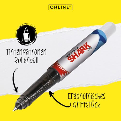 online-college-shark-tintenroller-0-5-mm-ergonomisch-hai-design image 8