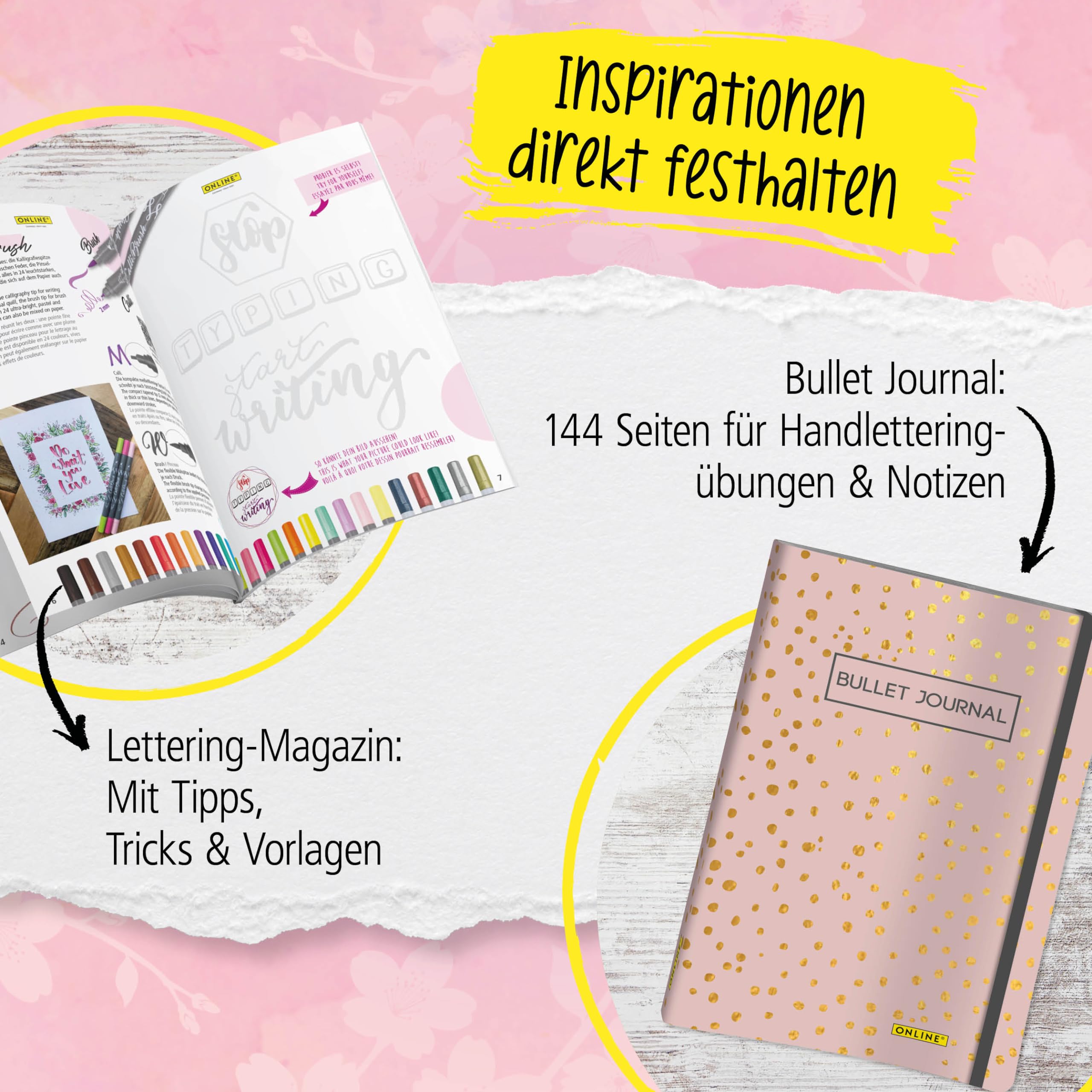 online-calli-brush-handlettering-starter-set-10-brush-pens-f-ller-journal image 6