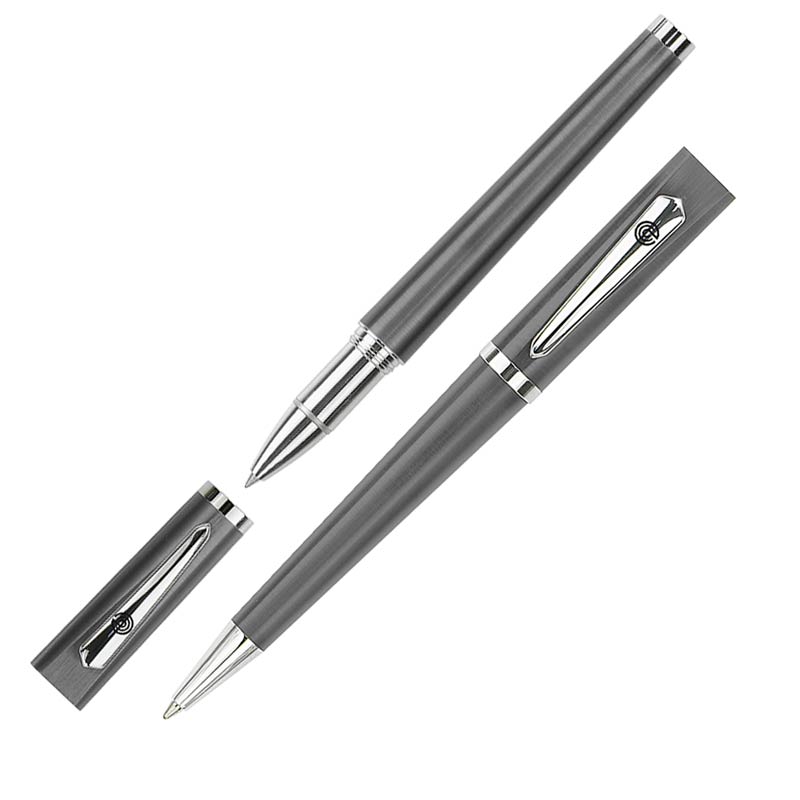 ecobra-cityline-vicenza-grau-kugelschreiber-und-rollerball image 1