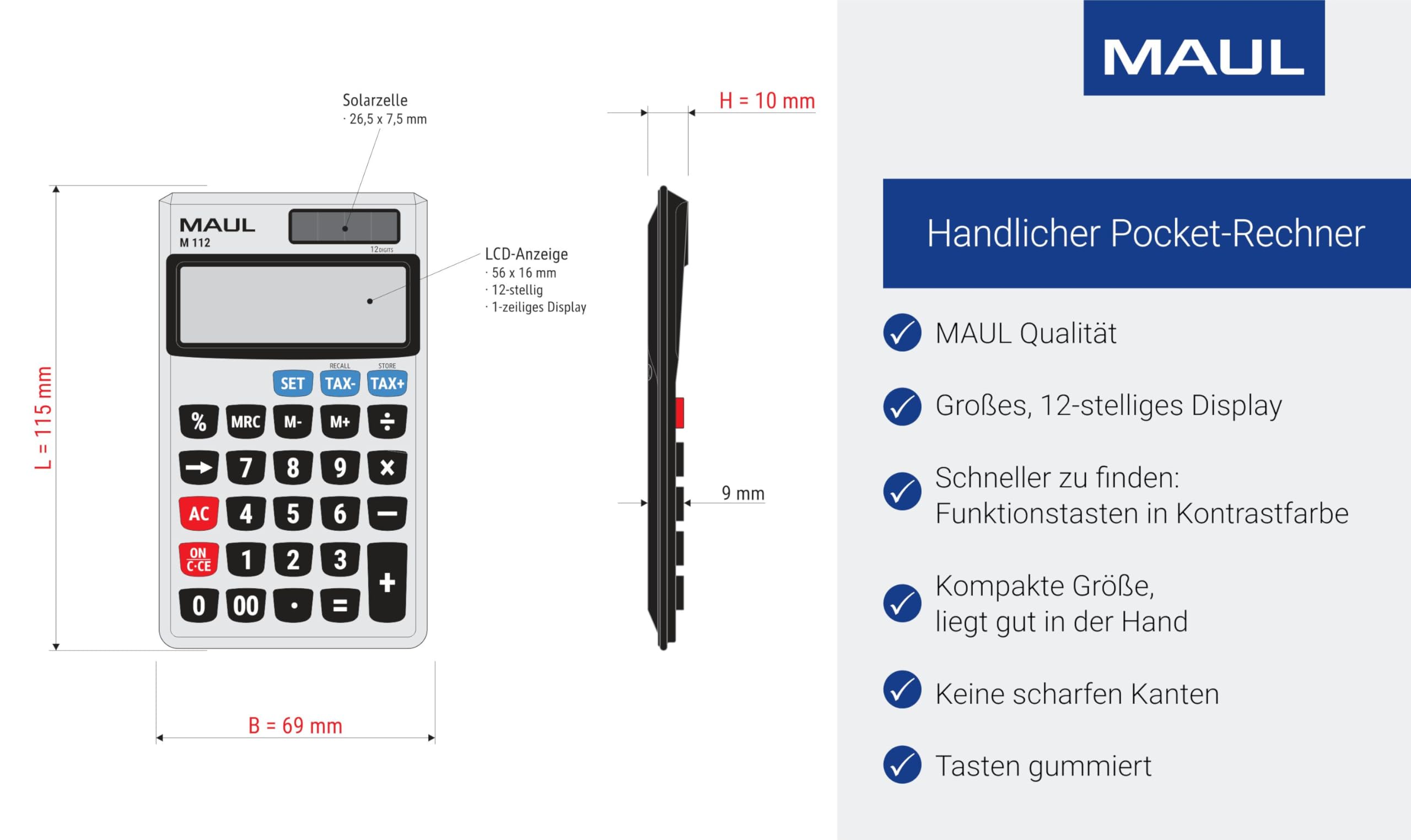 maul-m-112-taschenrechner-silber-12-stellig-solar-batterie-kompakt image 5