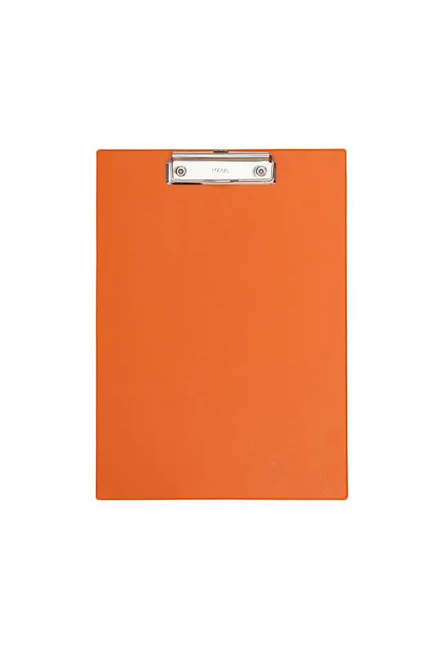maul-klemmbrett-a4-orange-mit-b-gelklemme image 1