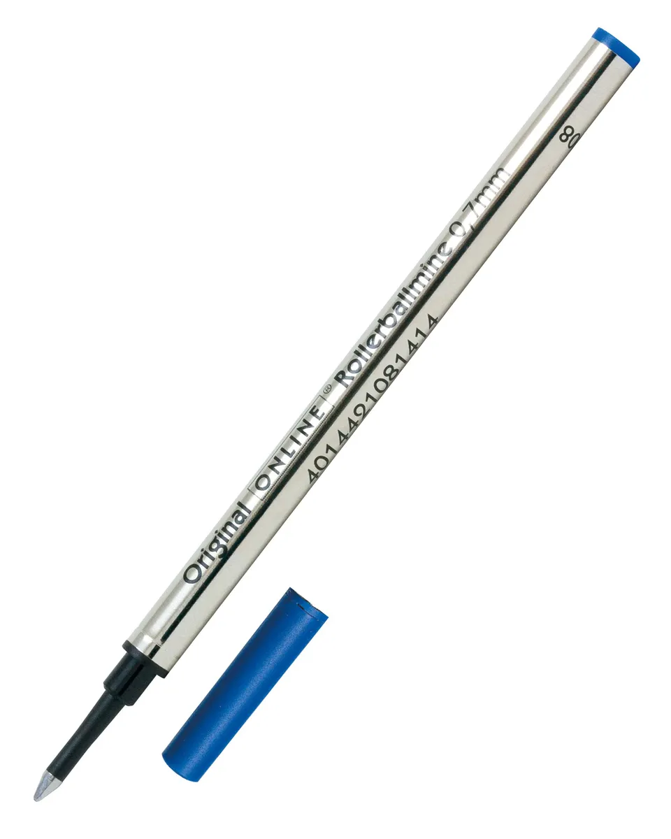 online-rollerball-ersatzmine-0-7-mm-blau-keramik-kugel image 1