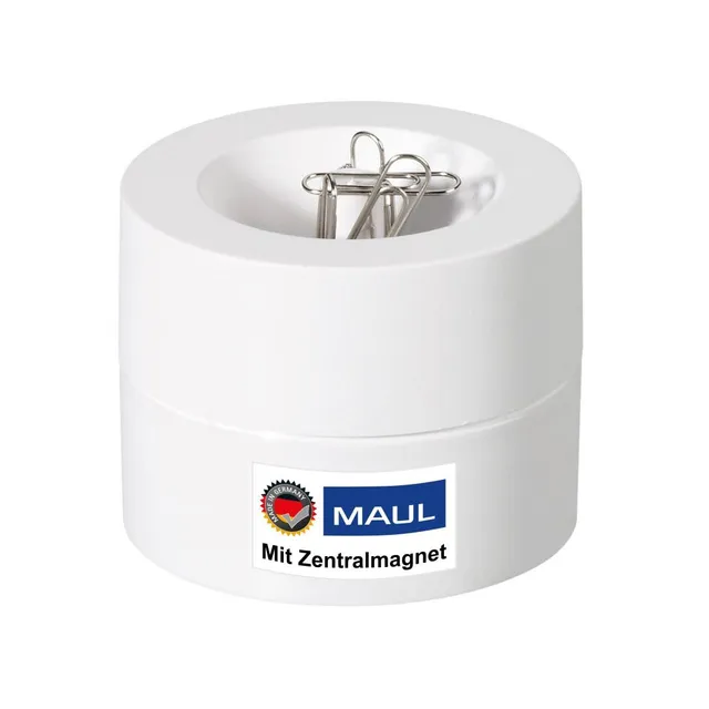 maul-maulpro-klammernspender-magnetisch-wei-inkl-15-b-roklammern image 1