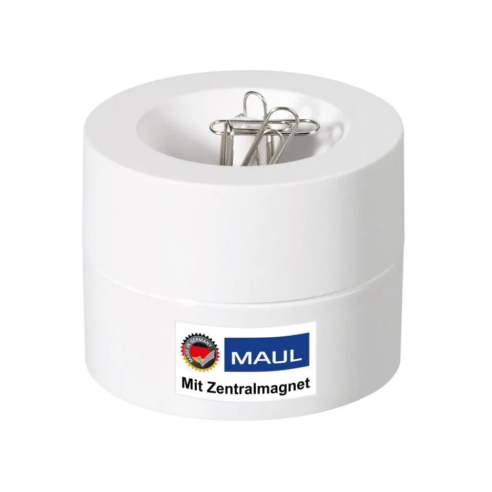maul-maulpro-klammernspender-magnetisch-wei-inkl-15-b-roklammern image 1
