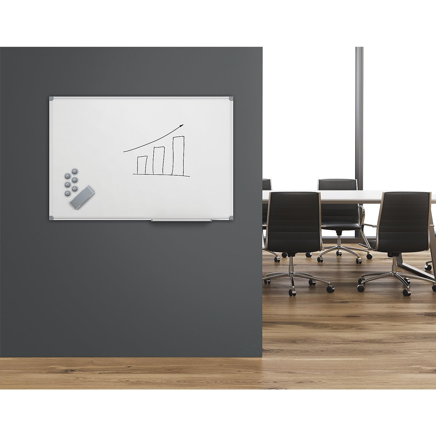 maulstandard-whiteboard-90-x-120-cm-wei-magnetisch-emaille image 2