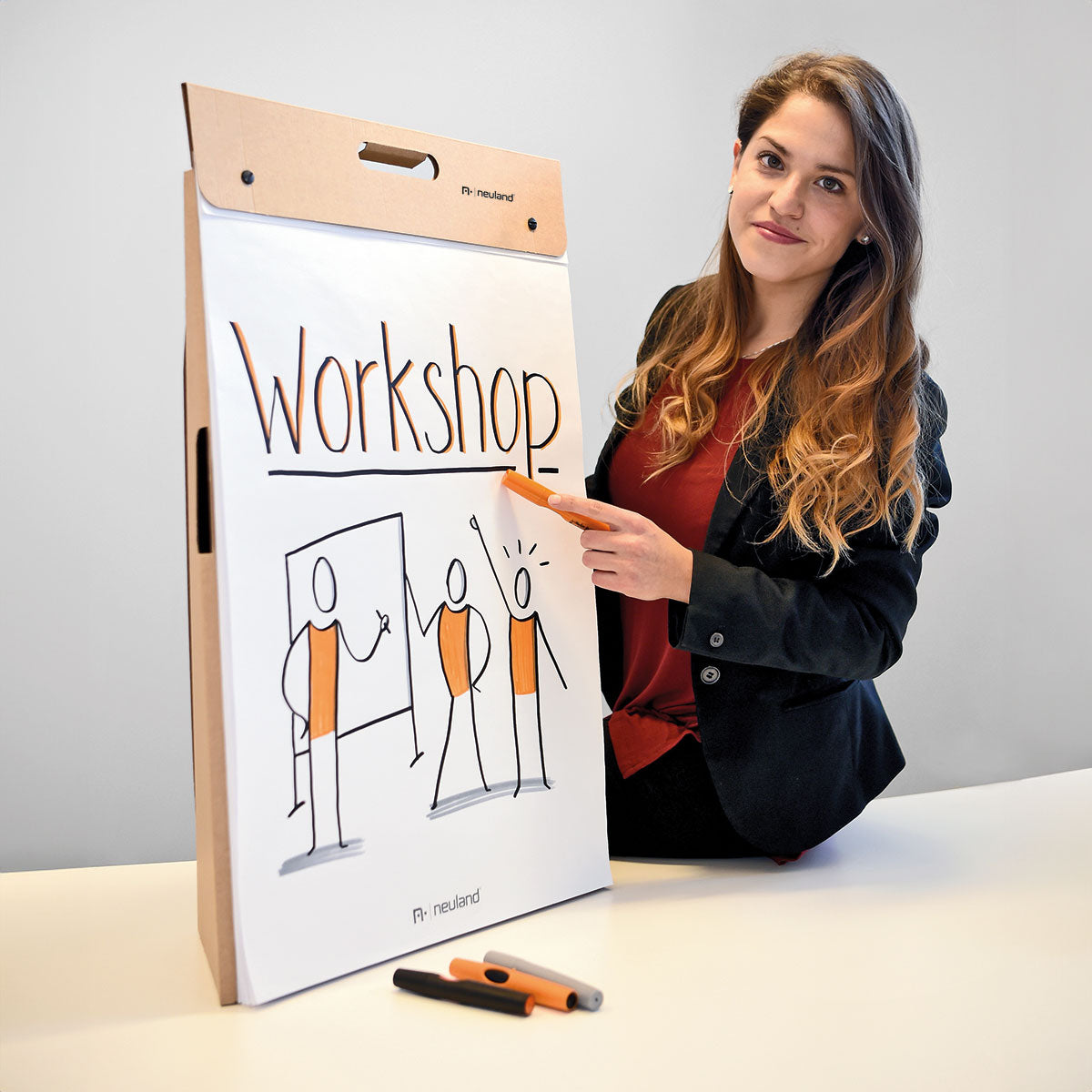 neuland-tisch-flipchart-topchart-46x73-cm-inkl-2-bl-cke image 4