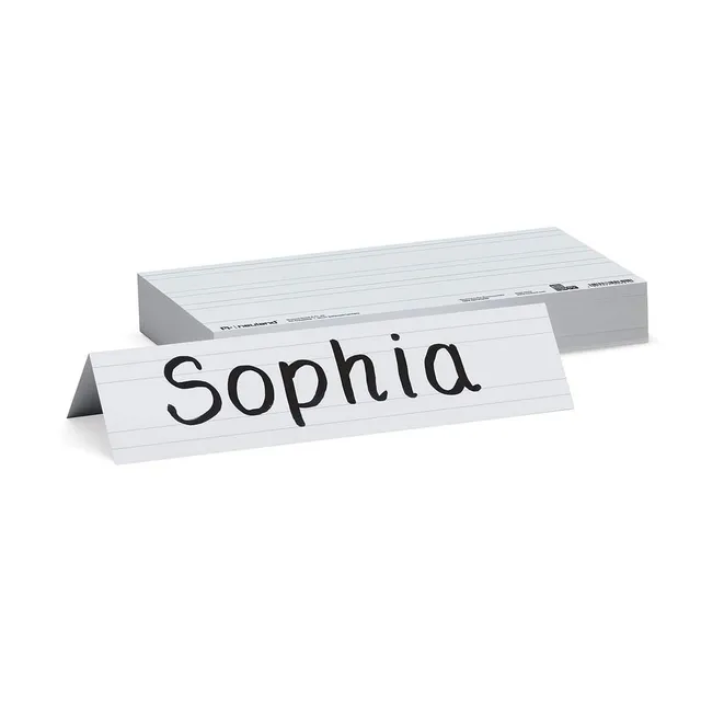 neuland-tischaufsteller-namensschild-100-st-ck-24-x-6-cm-wei image 1