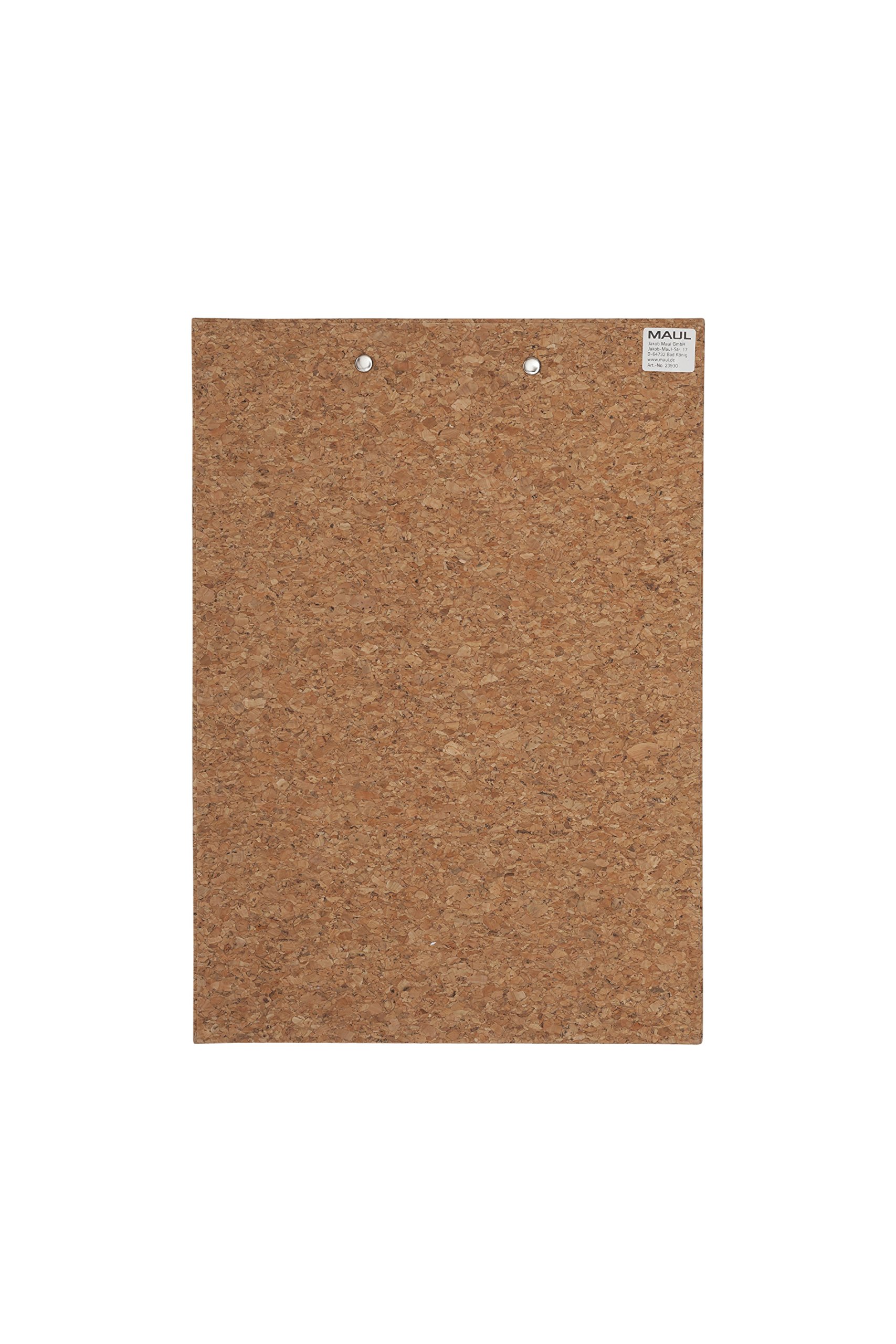 maul-maulcork-klemmbrett-a4-kork-braun-hochformat-b-gelklemme-aufh-ngbar image 2