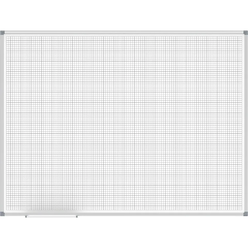maulstandard-whiteboard-90-x-120-cm-wei-mit-alurahmen-und-rasterdruck image 1