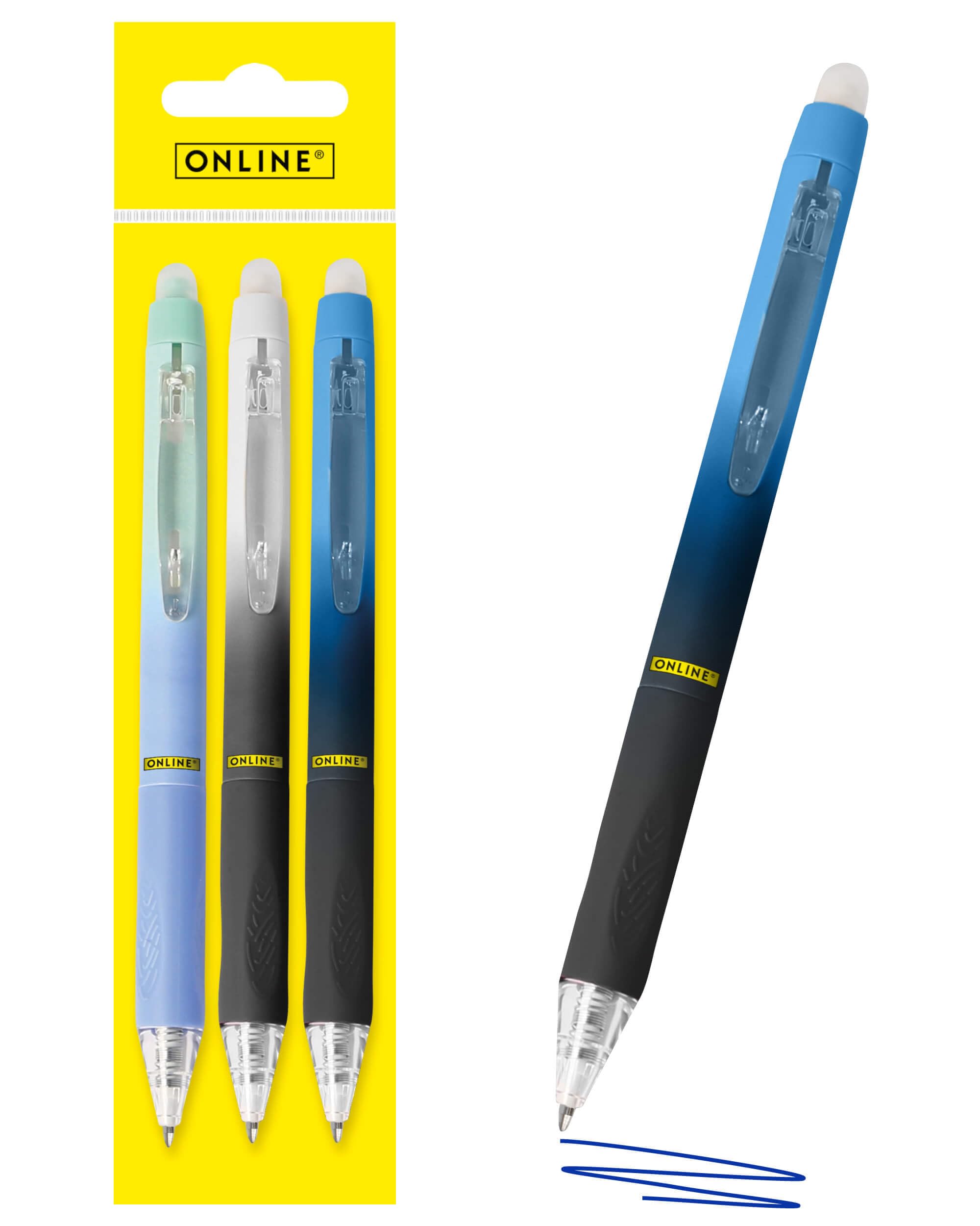 online-magixx-radierbarer-gelschreiber-blau-0-7-mm-3er-set image 8