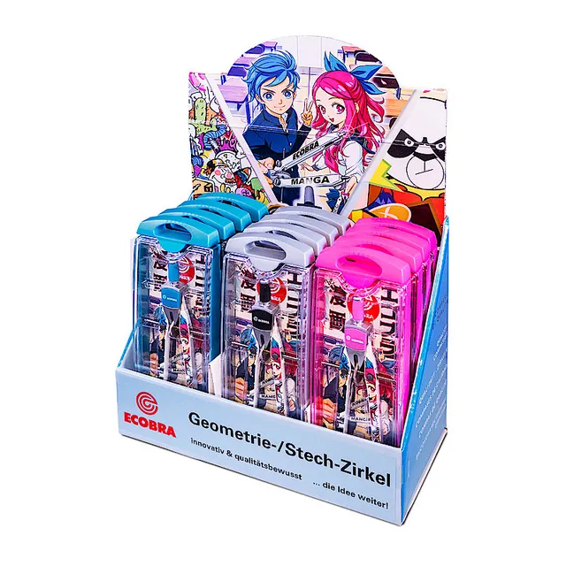 ecobra-manga-schnellverstell-zirkel-display-12-st-ck-3d-effekt image 1
