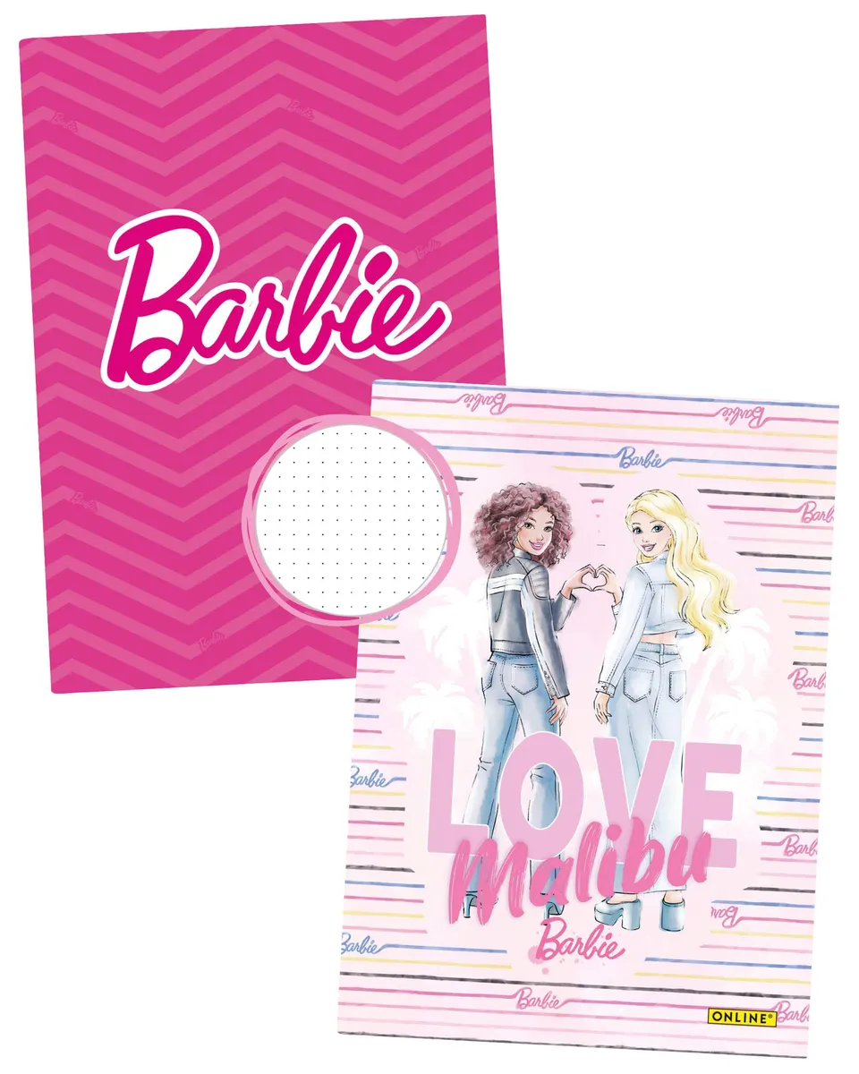 online-barbie-notizb-cher-a5-dotted-2er-set-192-seiten image 1