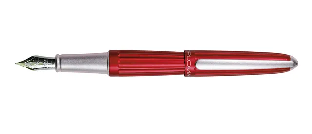 diplomat-aero-f-llhalter-elektrisches-rot-mit-14-kt-goldfeder image 1