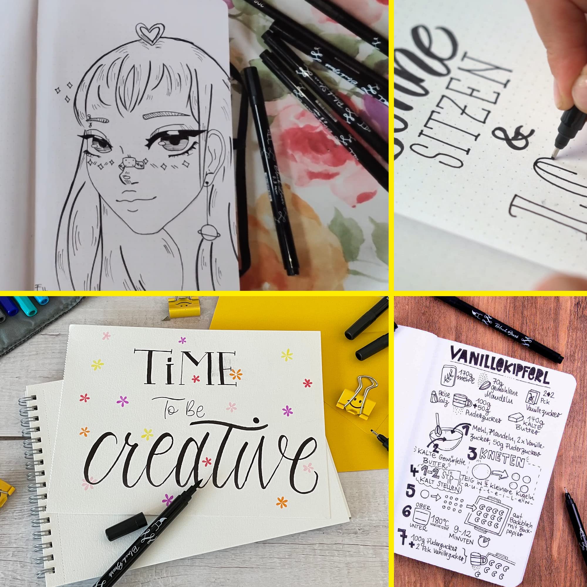 online-calli-brush-handlettering-set-5tlg-schwarz image 5
