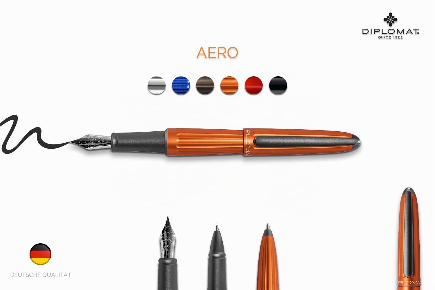diplomat-aero-f-llhalter-orange-aus-eloxiertem-aluminium image 2